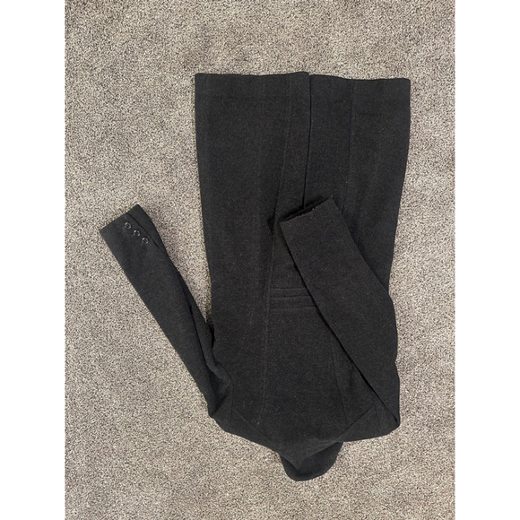 Anne Klein Gray Black Pea Coat Trench Petite 8 - Picture 4 of 13